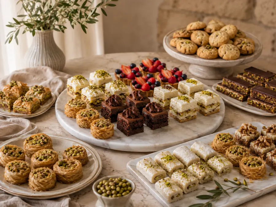 Full dessert spread for an event