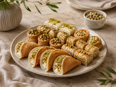 Middle Eastern dessert platter